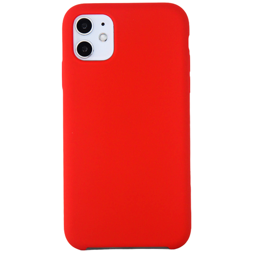 Силиконовая накладка без логотипа (Silicone Case) для Apple iPhone 11 красный