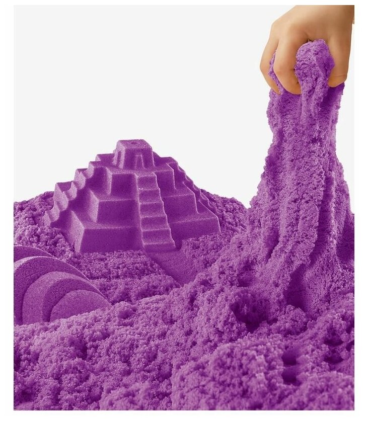 Кинетический Космический песок 1 кг, дой-пак, фиолетовый - фото №6