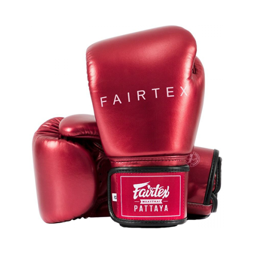 фото Боксерские перчатки fairtex bgv22 metallic red (10 унций)