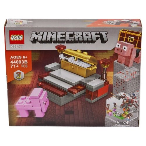 Конструктор Minecraft - Нижний мир: Драгоценный сундук (71 деталь)