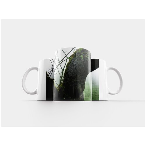 фото Кружка "паутина, паук, природа" 320 мл lotsprints