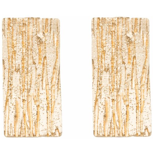 Серьги STILE ME, серебро, 925 проба, золочение, золотой