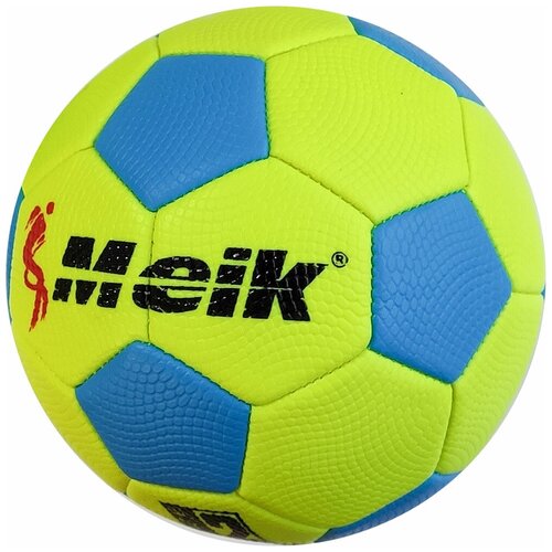 фото E29212-4 мяч футбольный "meik" детский №2 (сине/желтый), pu 2,.7мм, 160 гр hawk