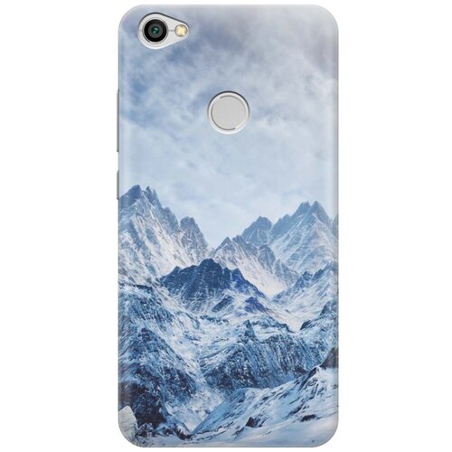 фото Gosso ультратонкий силиконовый чехол-накладка для xiaomi redmi note 5a prime с принтом "снежные горы"