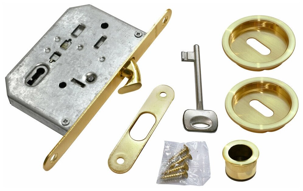 MHS-1 L SG комплект для раздвижных дверей цвет - матовое золото