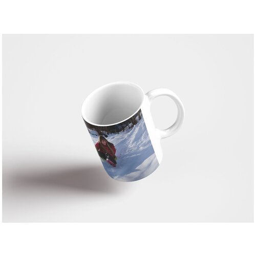 фото Кружка "человек, девочка, зима 320 мл. белая" lotsprints