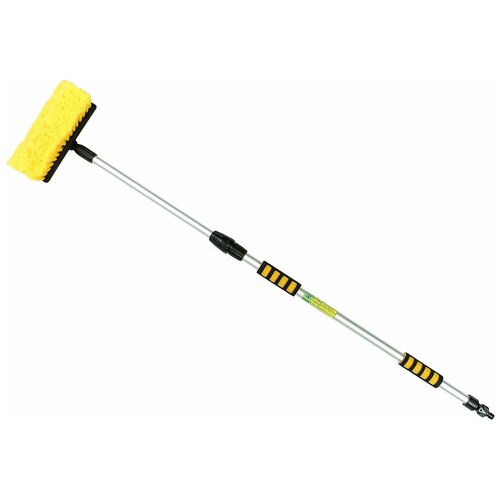 Щетка для мытья телескопическая 2-х секционная L-112-180см усиленная с краном подачи воды CA-606 1799₽