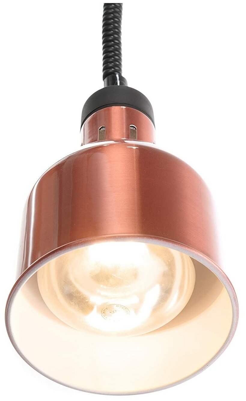 Цилиндрическая лампа для подогрева блюд с регулируемой высотой HENDI, цвет медный, 273890