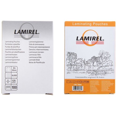 Пленка для ламинирования 100шт Lamirel 6595мм 125мкм