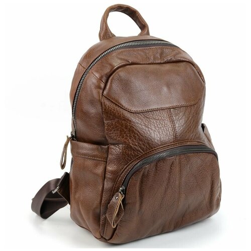 фото Мужской кожаный рюкзак 5301 браун fuzi house