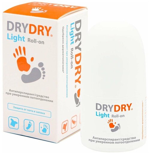 Антиперспирант DRYRU Light/Средство от потоотделения для всех типов кожи/ 50 ml