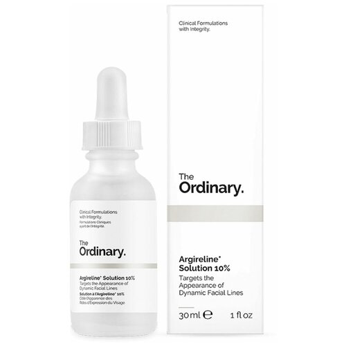 The Ordinary Argireline Solution 10% Легкая сыворотка для лица с 10% пептидным комплексом, 30 мл сыворотка против гиперпигментации the ordinary ascorbic acid 8% alpha arbutin 2% 30 мл