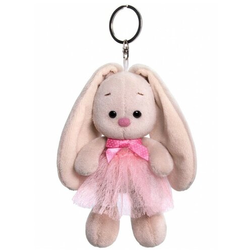 фото Мягкая игрушка-брелок «зайка ми в розовой юбке и с бантиком», 14 см