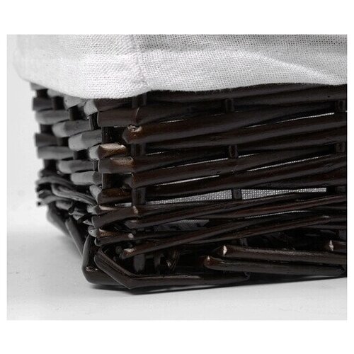 фото Плетеная корзина wasserkraft lossa коричневый темный wb-120-l