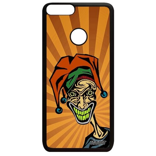 фото Защитный чехол для мобильного // huawei p smart 2018 // "джокер" карты стиль, utaupia, оранжевый