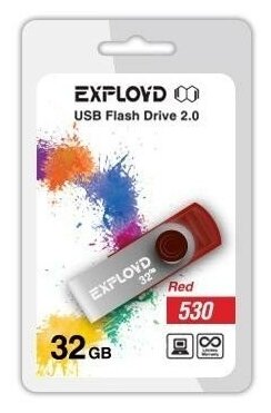 Флешка EXPLOYD 530 32GB Red