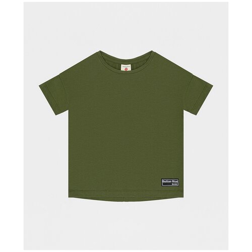 фото Футболка button blue, размер 146, хаки