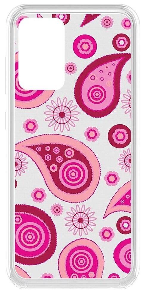 Чехол-накладка Krutoff Clear Case Женский день - Цветочный паттерн 9 для Samsung Galaxy A52 (A525)