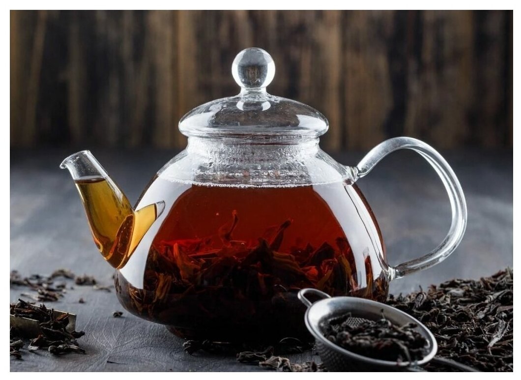 Чай черный Крупнолистовой, 1400 г, тонизирующий, рассыпной, весовой, оптом, Рондапродукт - фотография № 3