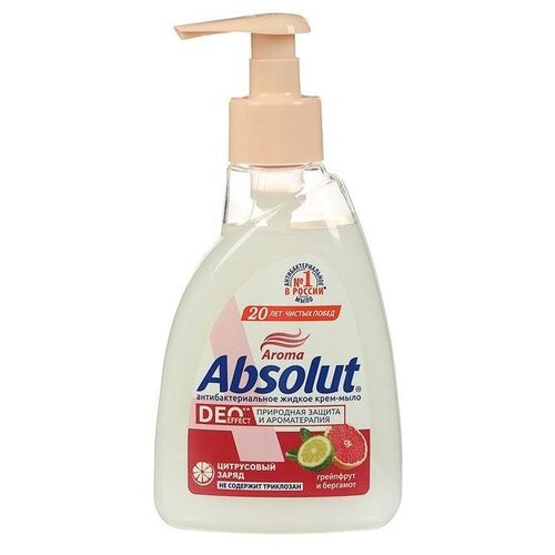 absolut мыло жидкое fitoguard облепиха 250 мл 6 штук Мыло жидкое Absolut Classic «Грейпфрут и бергамот», 250 мл