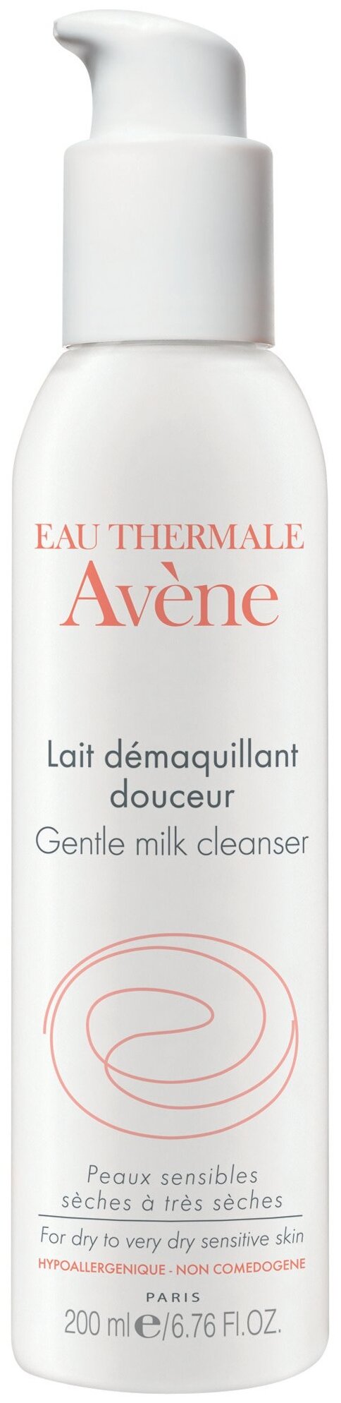 AVENE мягкое очищающее молочко для лица, 200 мл