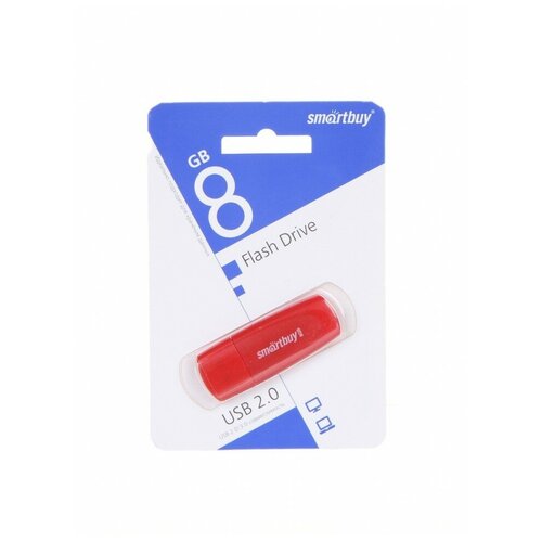 USB накопитель SmartBuy Scout 8GB USB2.0, красный пенал на молнии scout скорость
