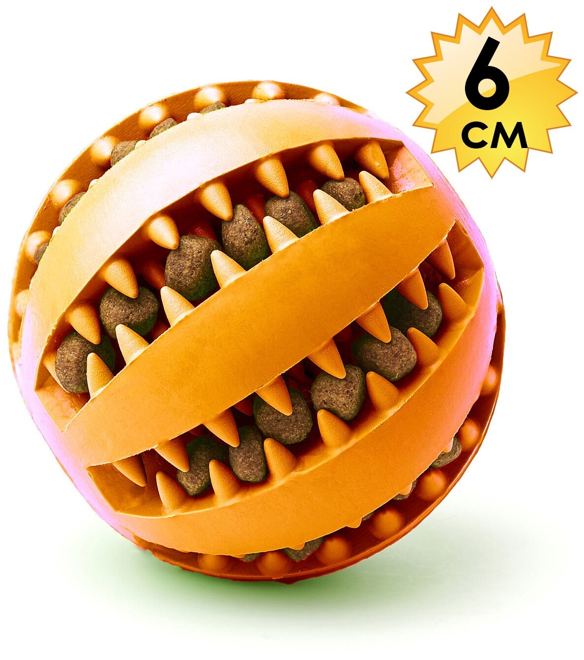 Мяч - Кормушка, игрушка для собак, 6 см. - фотография № 1