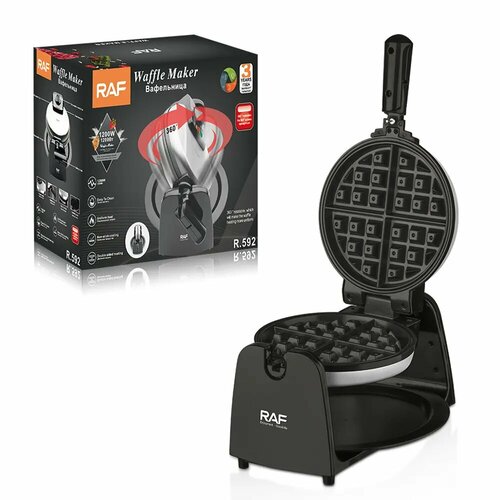 Электрическая вафельница аппарат для выпечки вкусных вафель модель R592 от RAF- это незаменимый помощник на вашей кухне При готовности - уведомит вас С антипригарным покрытием Только безопасное использование 400000₽