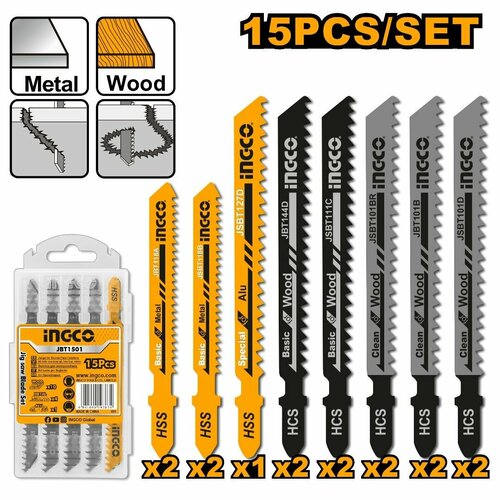 Пилки для лобзика INGCO T1501 1000₽