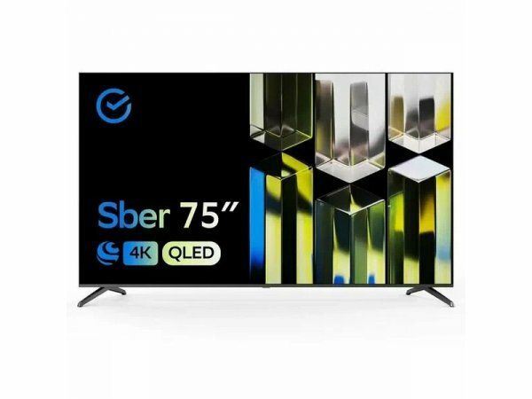 75" Телевизор Sber QLED 4K UHD, черный (SDX-75UQ5231)