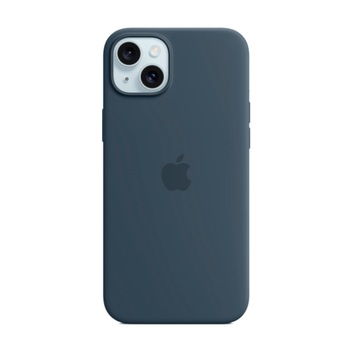 Apple Чехол-крышка Apple Silicone Case with MagSafe для Apple iPhone 15 Plus, силикон, синий (MT123ZM/A)