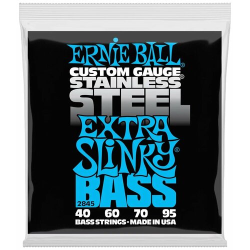 ERNIE BALL 2845 Stainless Steel Slinky Extra 40-95 - Струны для бас-гитары Эрни Болл