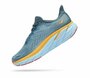 Кроссовки HOKA Clifton 8, полнота B, размер 37,5, серый, желтый