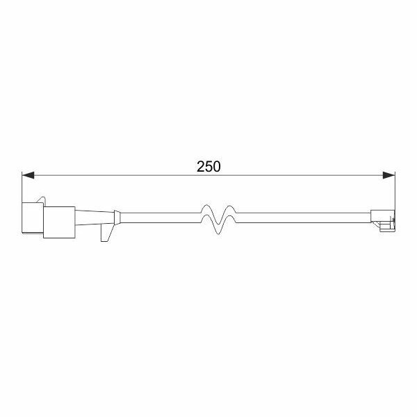 Датчик износа колодок задних l=250mm для iveco daily iv 06 Bosch 1987474574