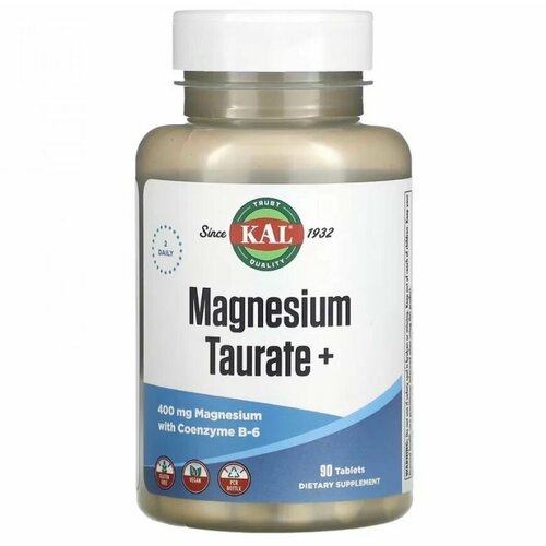 Таурат магния KAL Magnesium Taurate, 400 мг, 90 таблеток