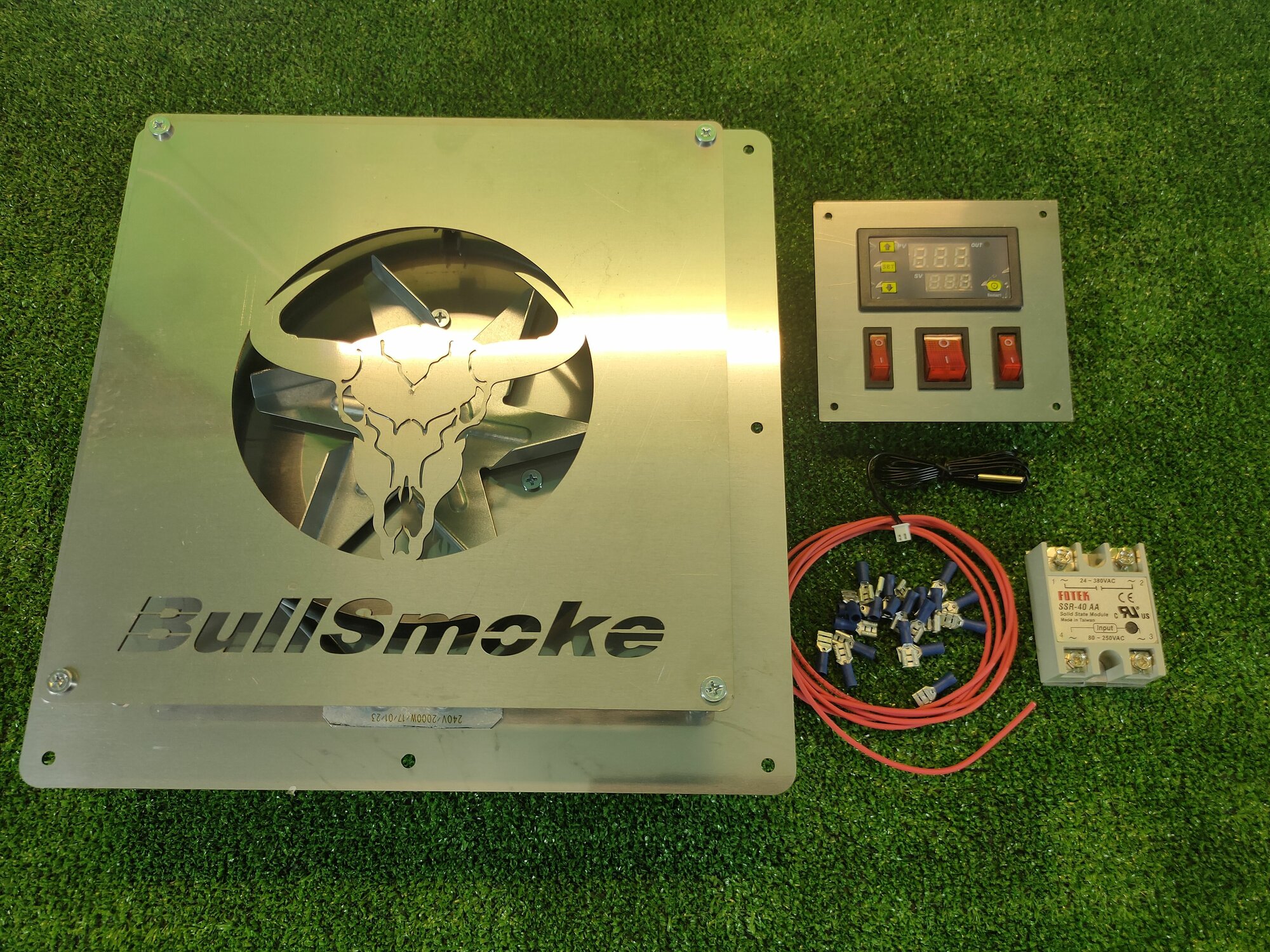 Конвекция для коптильни BullSmoke ТЭН 2кВт+панель управления+твердотел 6кВт