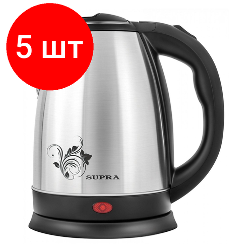 Комплект 5 штук Чайник SUPRA KES-1802S 18л 1500Вт металл 751500₽