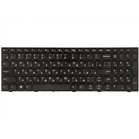 Клавиатура Rocknparts для ноутбука Lenovo IdeaPad 110-15ISK, 110-17ACL, 110-17IKB, 110-17ISK черная с рамкой 800537