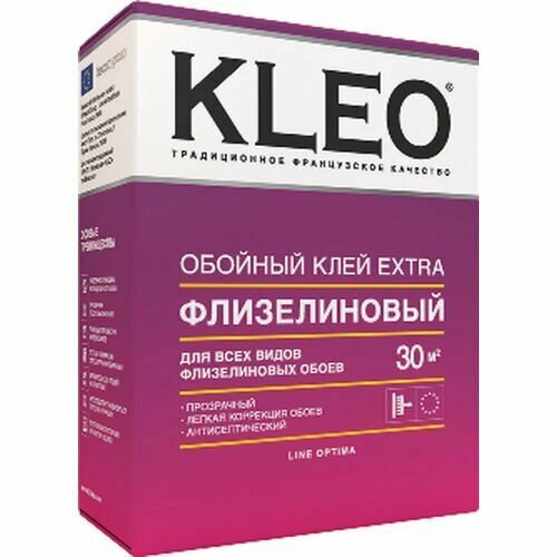 KLEO EXTRA 35 клей для флизелиновых обоев клей для обоев kleo extra 30 флизелиновый