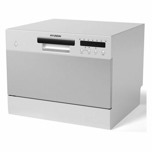 Посудомоечная машина Hyundai DT301 компактная настольная 55см загрузка 6 комплектов серая 3232200₽