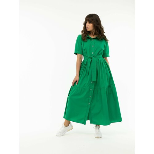 фото Платье дюто, размер 48, зеленый