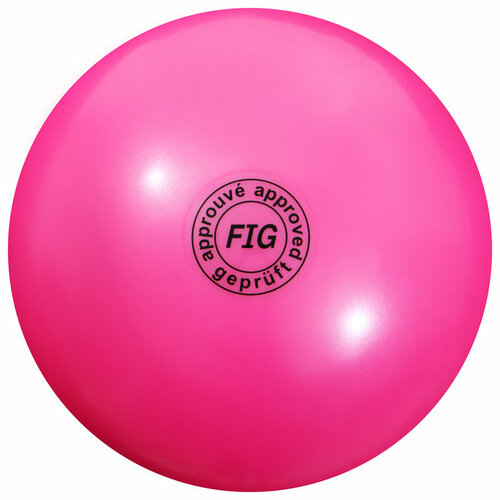 Мяч для художественной гимнастики «Металлик», d=15 см, цвет фуксия мяч для художественной гимнастики 16 5 см 280 г цвет салатовый