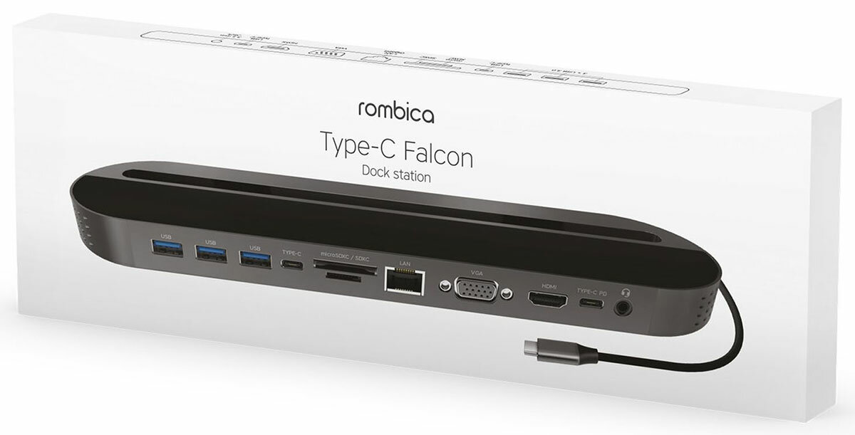 Док-станция Rombica USB Type-C Falcon. Цвет: черный. - фото №14