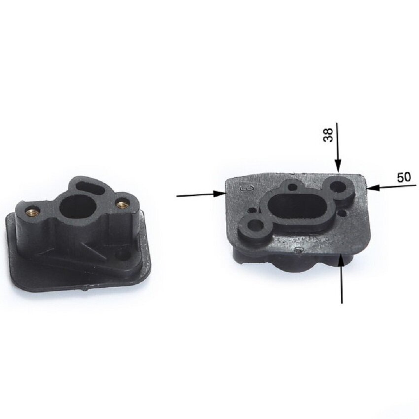 Теплоизолятор (переходник) карбюратора подходит для бензокос (триммеров) объемом 33 см3