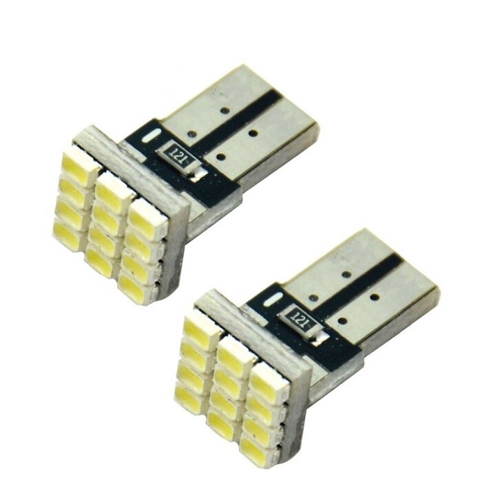 Лампа автомобильная "Юпитер" T10-12SMD, светодиодная, (к-т 2 шт.).