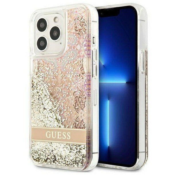 Чехол CG Mobile Guess Liquid Glitter Paisley Hard для iPhone 13 Pro (GUHCP13LLFLSD)