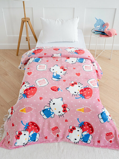 Плед 150х200 Павлинка Hello Kitty Хелло Китти, 1,5-спальный