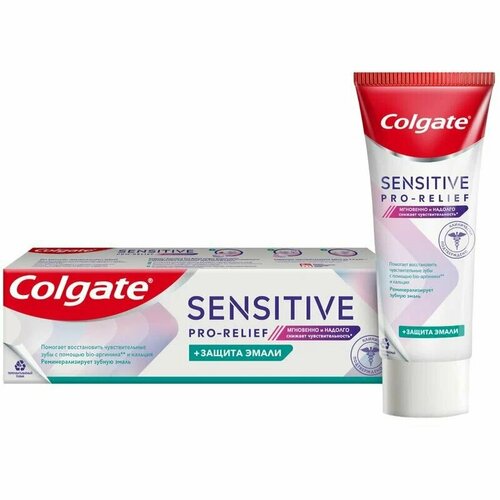 Colgate зубная паста sensitive pro relief защита эмали 75мл зубная паста для чувствительных зубов colgate sensitive pro relief 75 мл