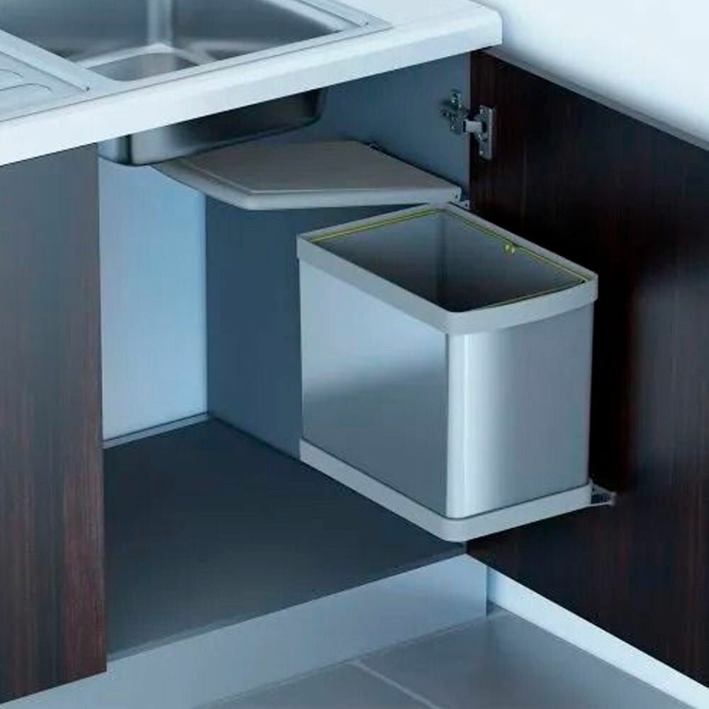 Система сортировки мусора 16 L серый пластик нержавеющая сталь ALVEUS ALBIO 224311