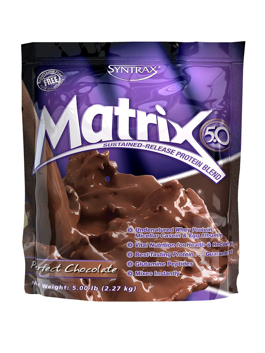 Многокомпонентный протеин Syntrax Matrix 2270 гр Идеальный Шоколад — фото 1